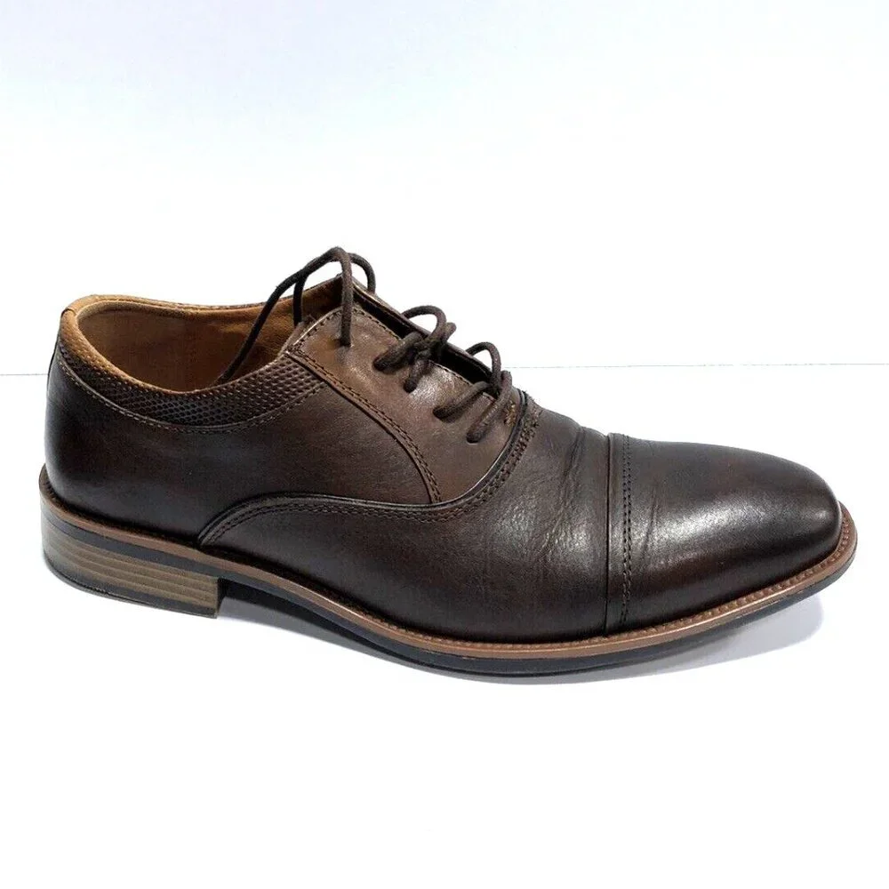 Steve Madden Men's Glympse Brown Oxford, Size 8 M